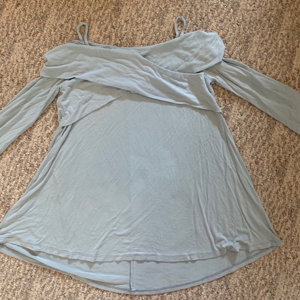 Entro light/faded blue top, worn only a few times